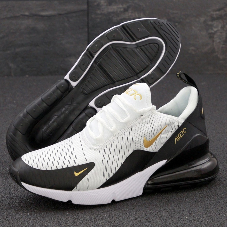 

Мужские кроссовки в стиле Nike Air Max 270, черно-белый, Вьетнам 43 (КД-4