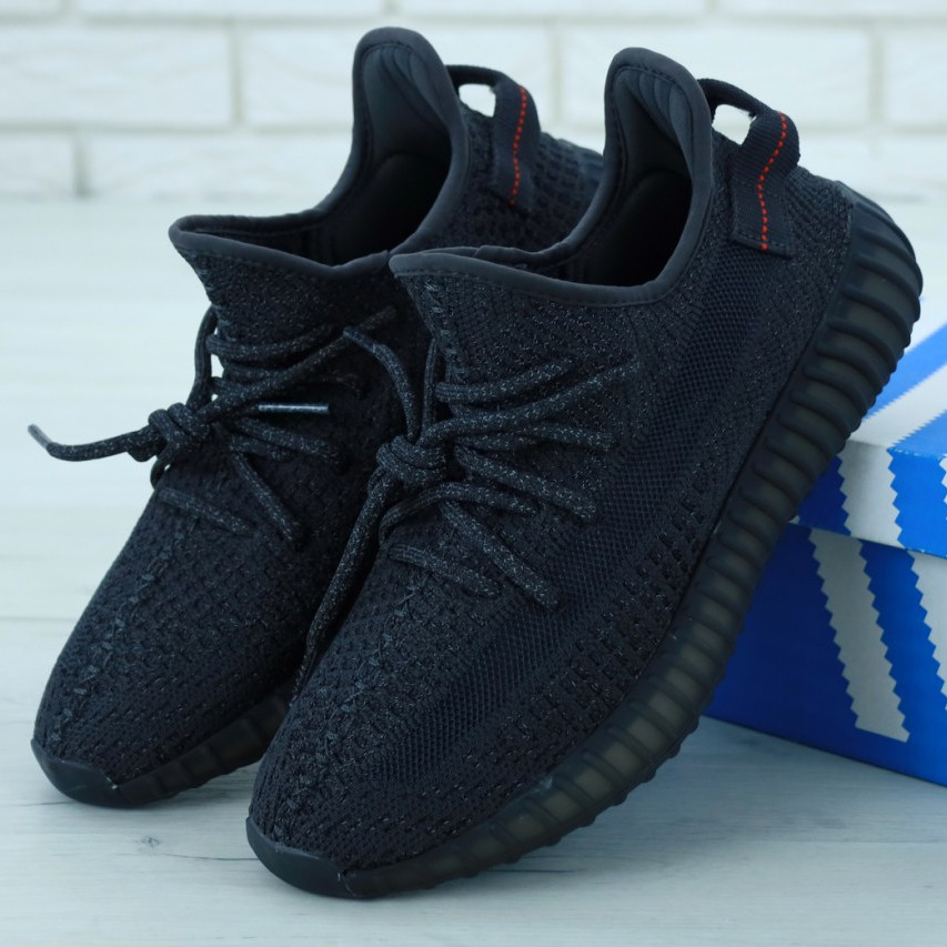 

Мужские кроссовки в стиле Adidas Yeezy 350 BOOST, черный, рефлектив, Китай (КД-4