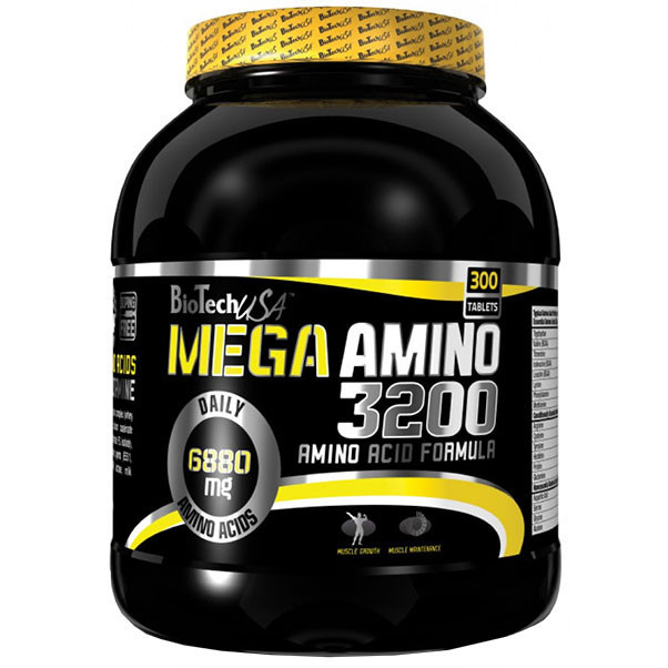 

Аминокислоты BioTech Mega Amino 3200 300 таблеток