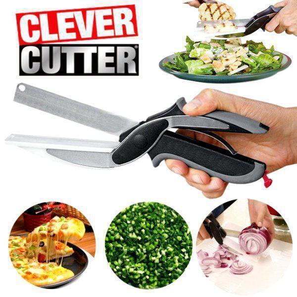 

Универсальные кухонные ножницы Clever cutter, Ножи и ножницы кухонные 3 в 1, Умные ножницы, Чудо нож 3 в 1, Черный