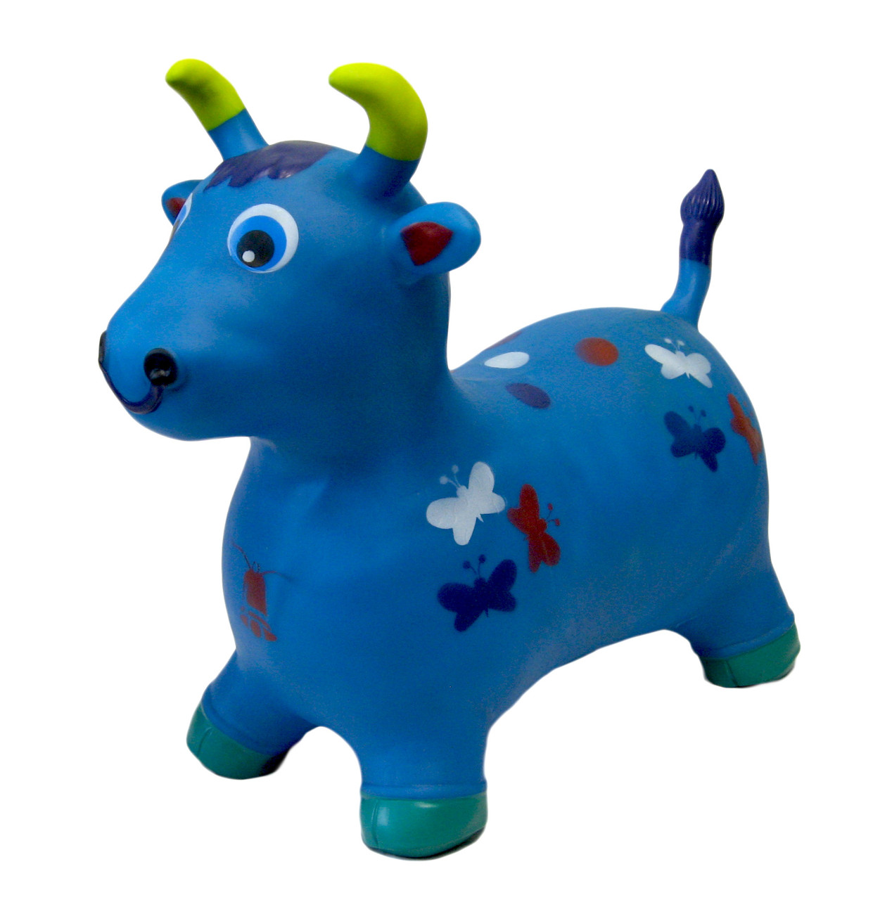 Синяя коровка. Резиновая коровка. Попрыгун детский. Прыгун резиновый барашек. Милка надувная корова.