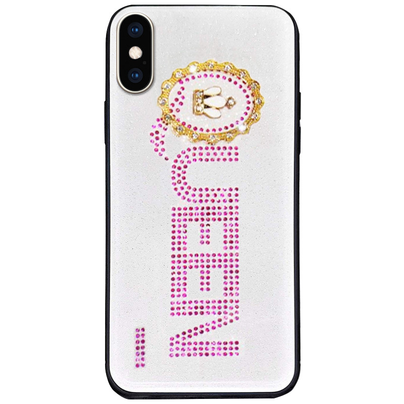 

TPU+Glass чехол TYBOMB Queen для Apple iPhone XS Max (6.5, Pink