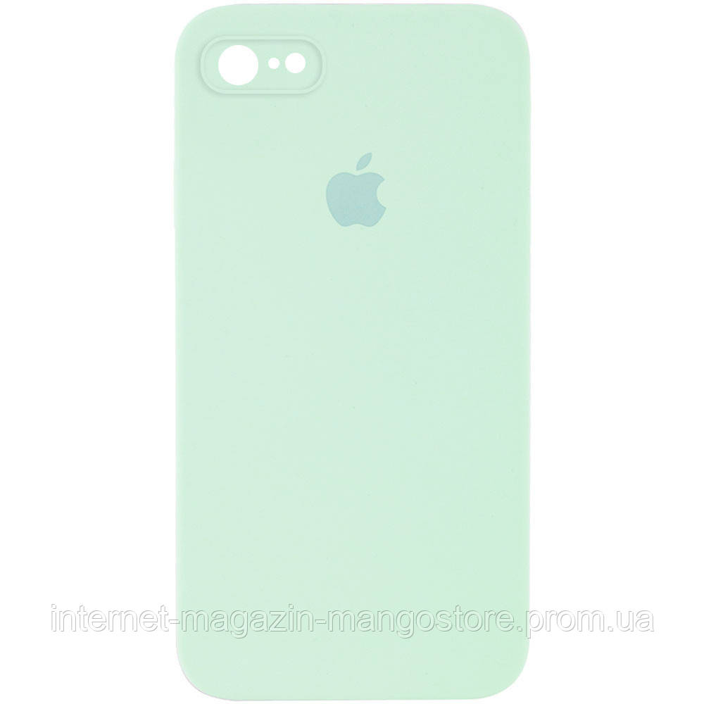 

Чехол Silicone Case Square Full Camera Protective (AA) для Apple iPhone 7 / 8 / SE (2020) (4.7"), Бирюзовый / light turquoise