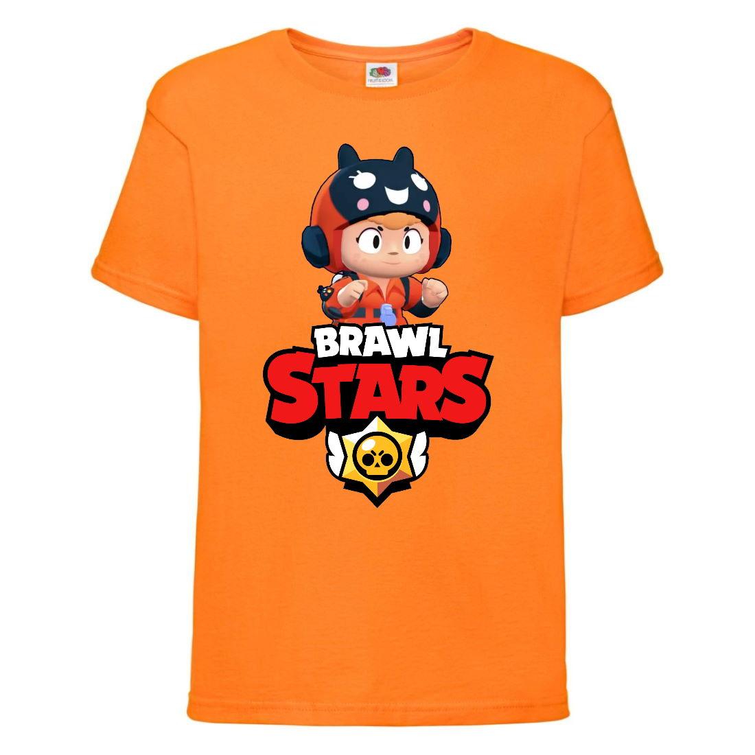 

Футболка детская Бравл Старс Беа (Brawl Stars Bea) оранжевая