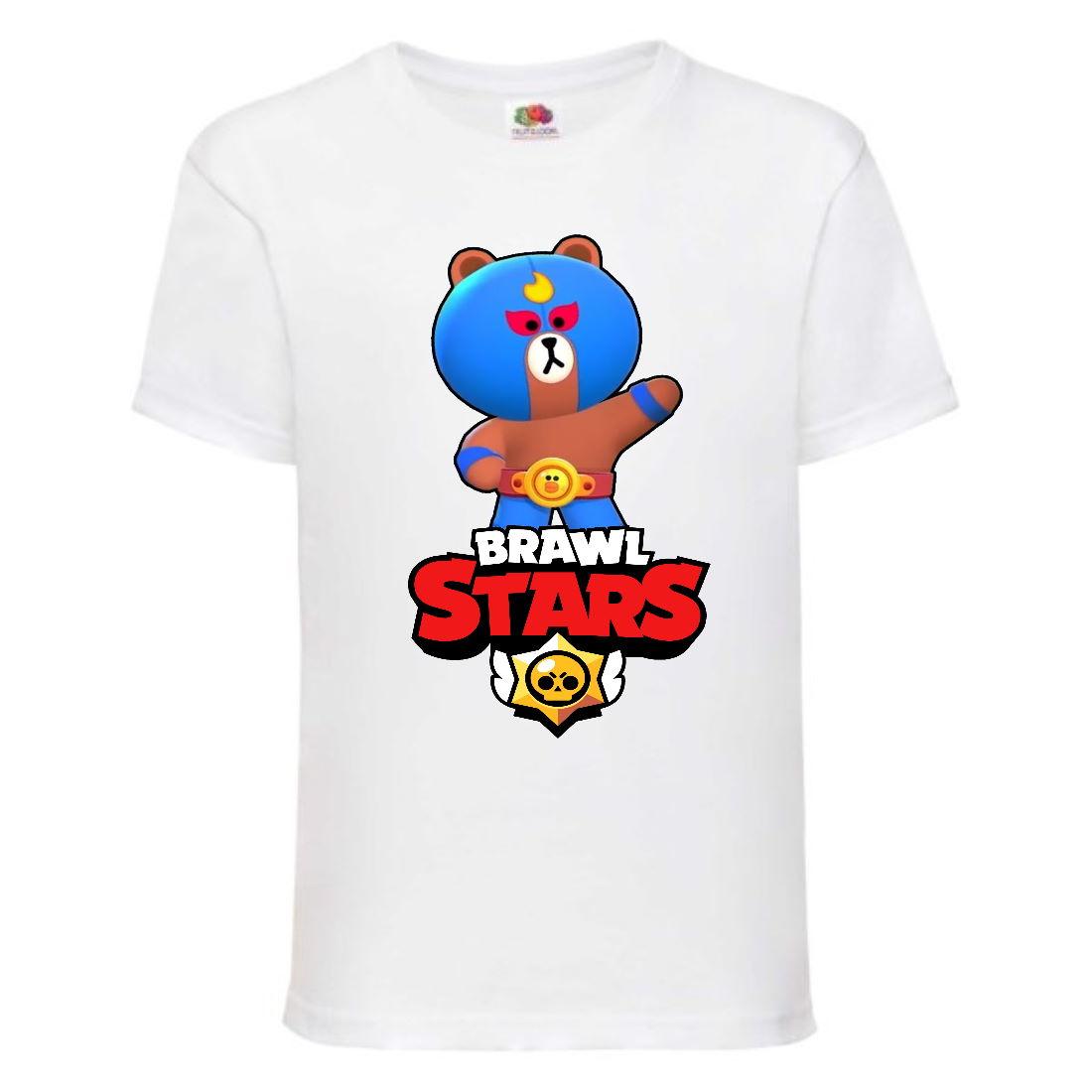 

Футболка детская Бравл Старс Эль Браун (Brawl Stars El Brown ) белая(BS ElBro wh-1