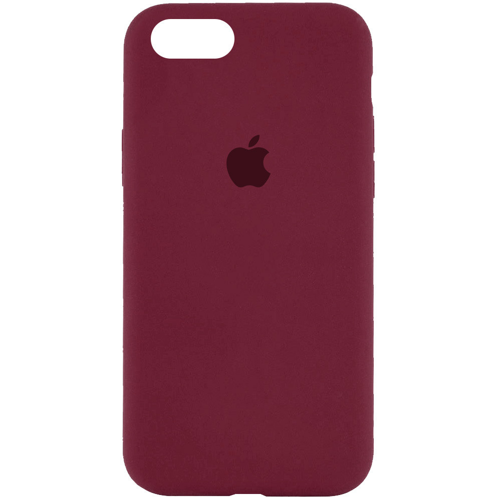 

Чехол Silicone Case Full Protective (AA) для Apple iPhone 6/6s (4.7"), Бордовый / plum