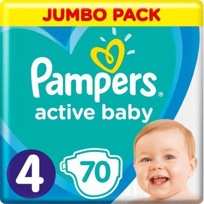 

Подгузник Pampers Active Baby Maxi Размер 4 (9-14 кг), 70 шт. (8001090948250)