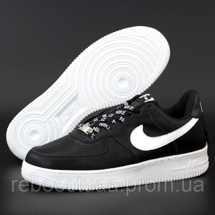 

Чоловічі кросівки в стилі Nike Air Force 1 Low, шкіра, чорно-білий, В'єтнам 44