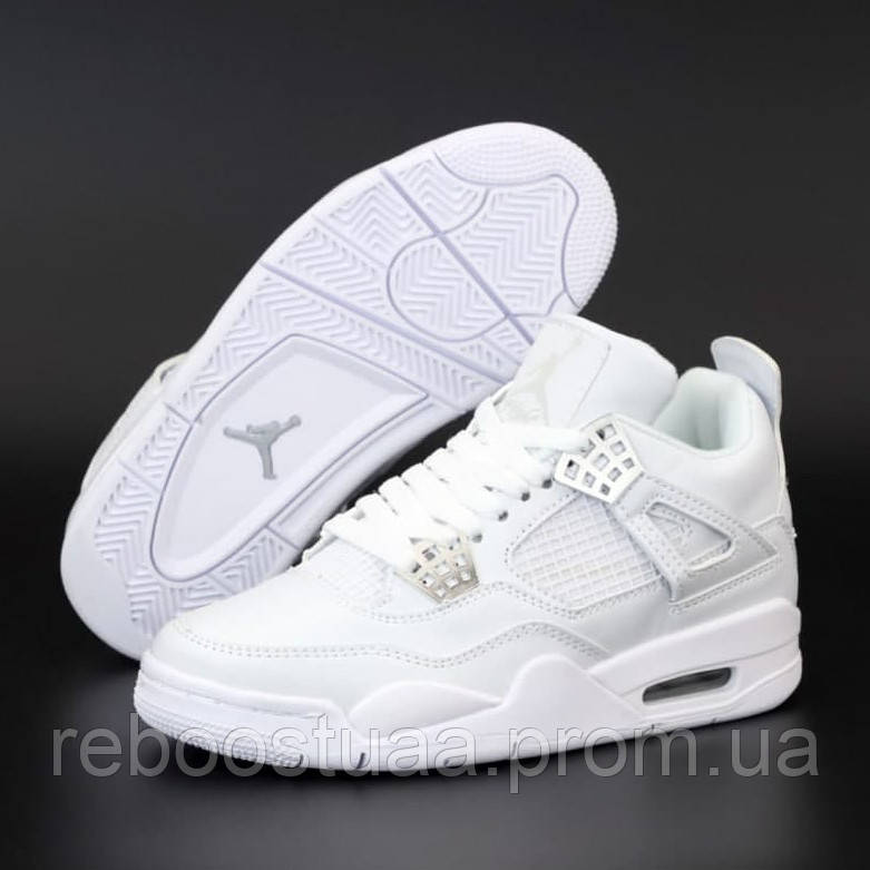 

Жіночі кросівки в стилі Nike Air Jordan 4 Retro, шкіра, білий, В'єтнам 38, Белый