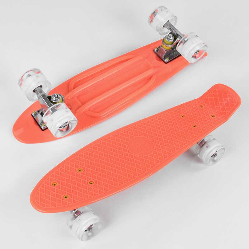 

Скейт Пенни борд 1102 (8) Best Board, доска=55см, колёса PU со светом, диаметр 6см