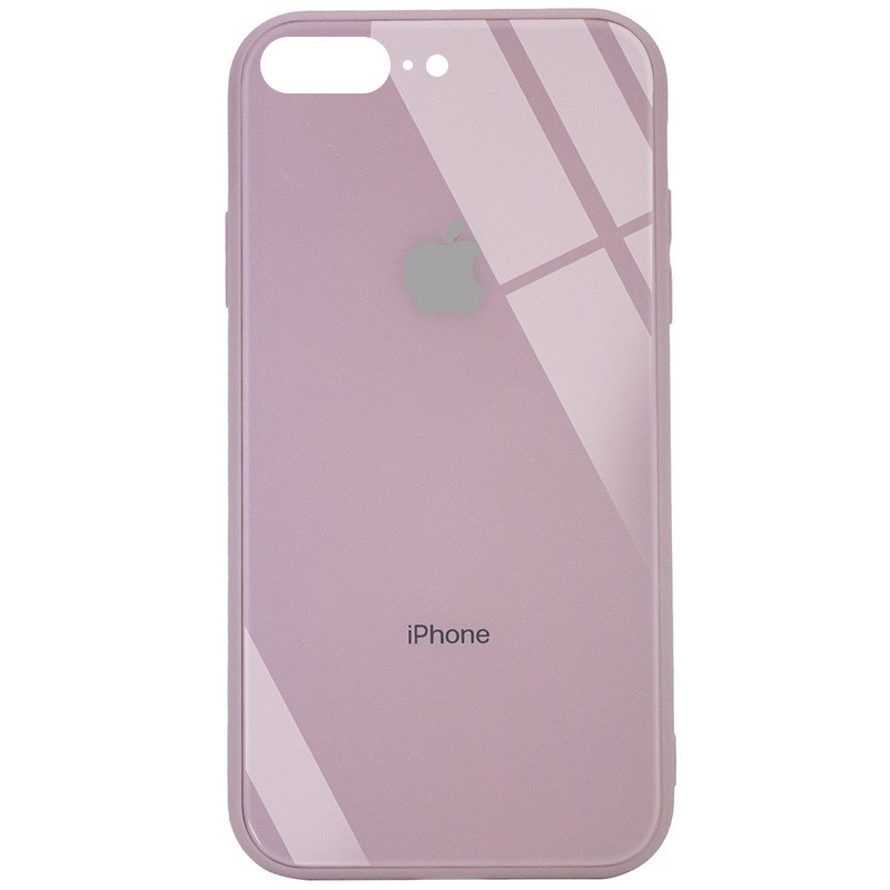 

TPU+Glass чехол GLOSSY Logo (opp) для Apple iPhone 7 plus / 8 plus (5.5, Розовый / pink sand