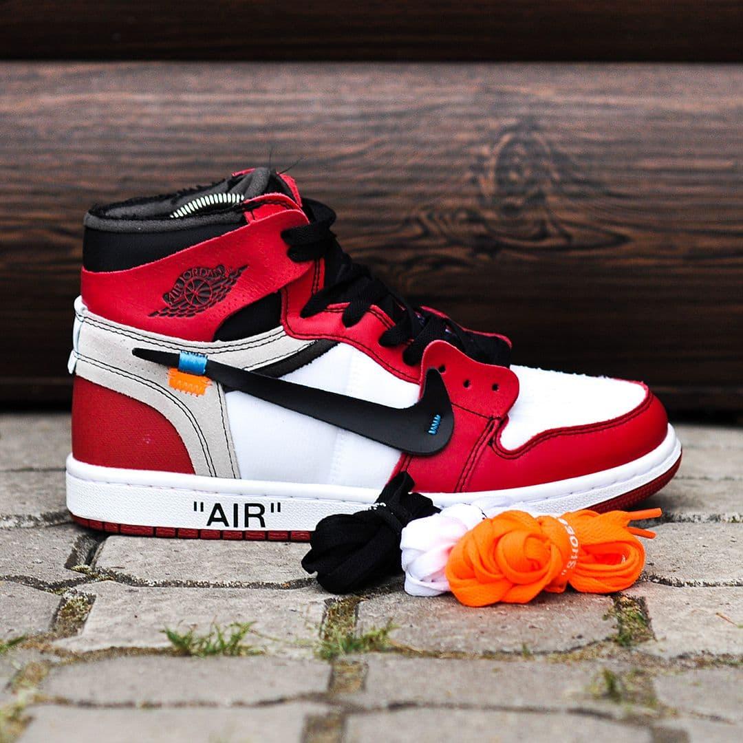 

Мужские кроссовки Nike Air Jordan 1 Off-White Red White / Найк Аир Джордан 1 Офф-Вайт Красные Белые 43, Красный