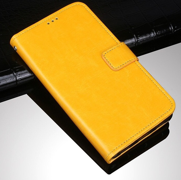 

Чехол Fiji Leather для Samsung Galaxy A01 Core (A013) книжка с визитницей желтый