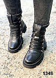Женские деми кожаные ботинки, фото 3