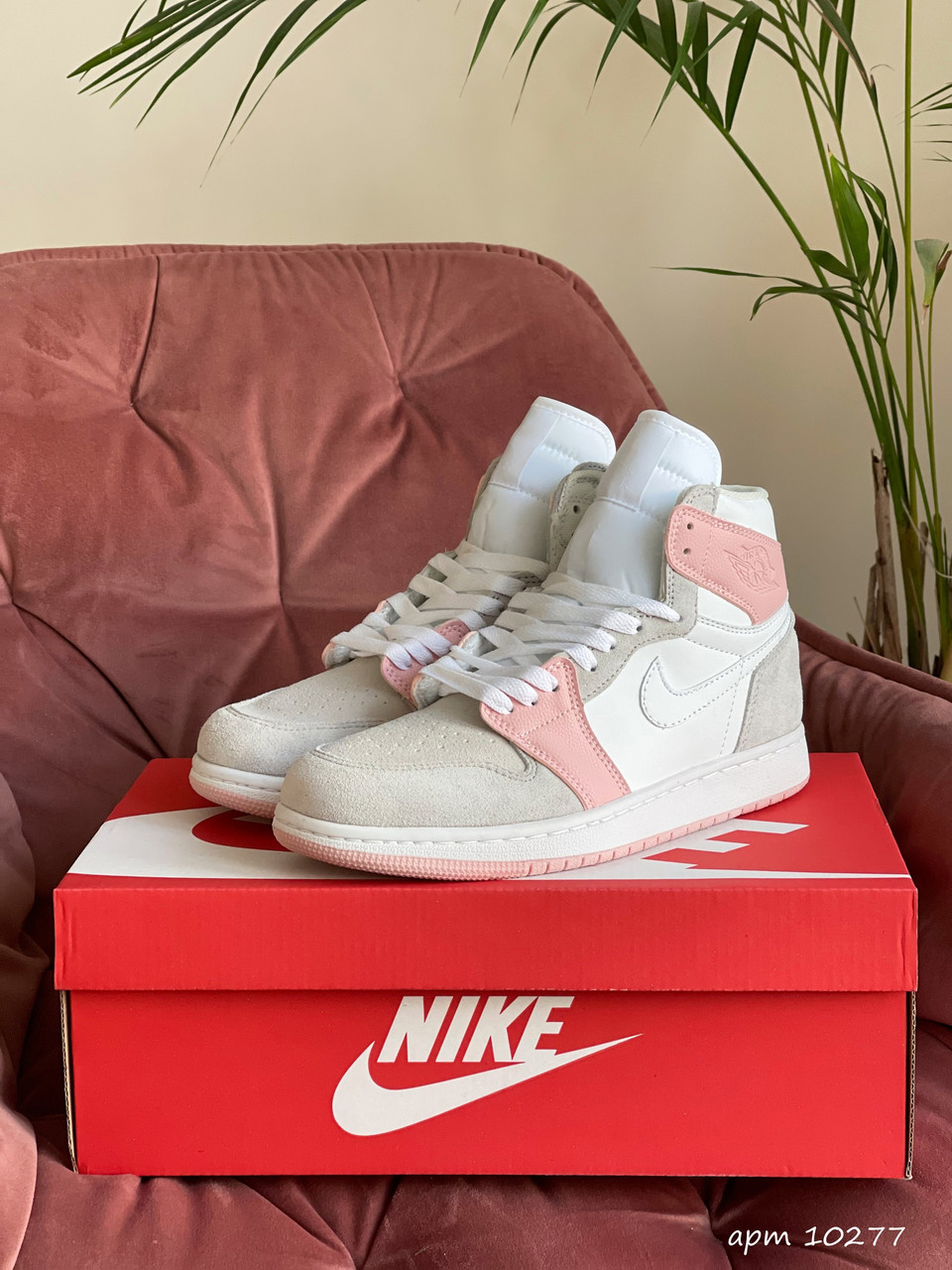 

Модные кроссовки Nike Air Jordan,серые с белым, Черно белый