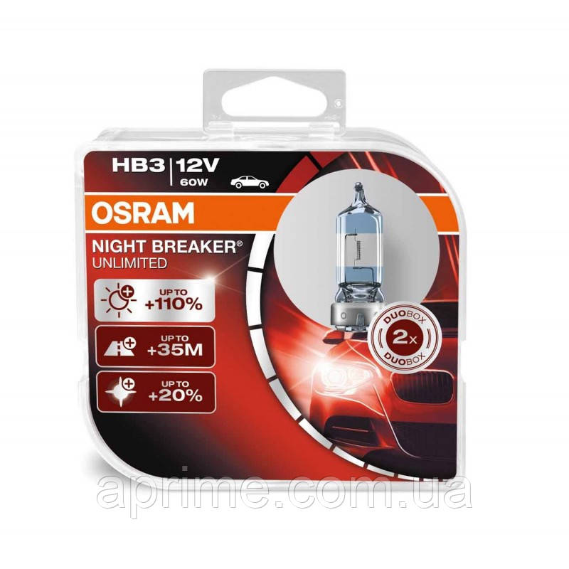 

Автолампа OSRAM 9005NBU HB3 60W 12V P20d 10X2 HardDuopet