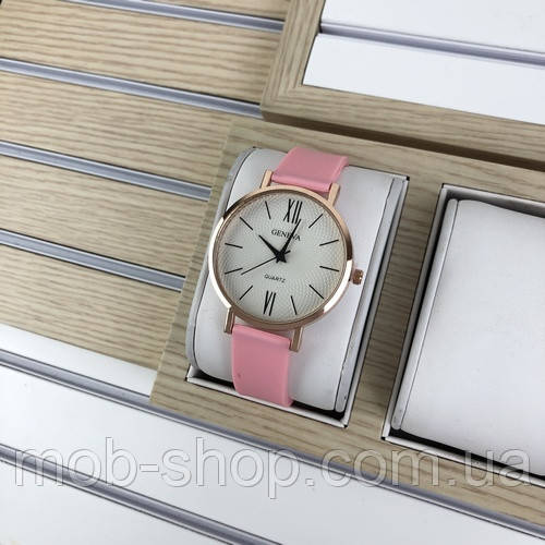 

Наручные часы Geneva Silicone Lightly Pink-Gold-White