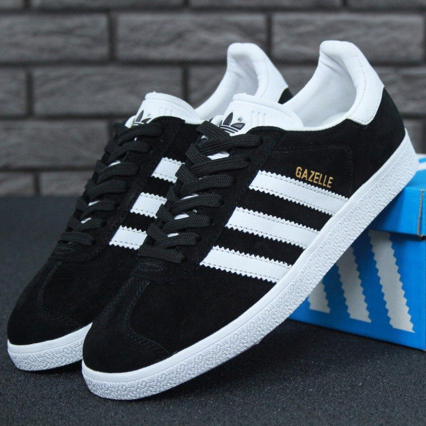 

Мужские кроссовки в стиле Adidas Gazelle OG, черно-белый, Вьетнам