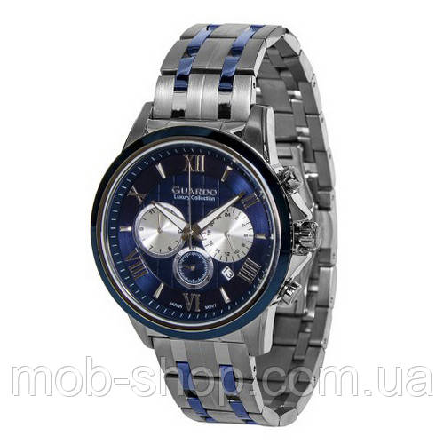 

Наручные часы Guardo S01797-4 Silver-Blue