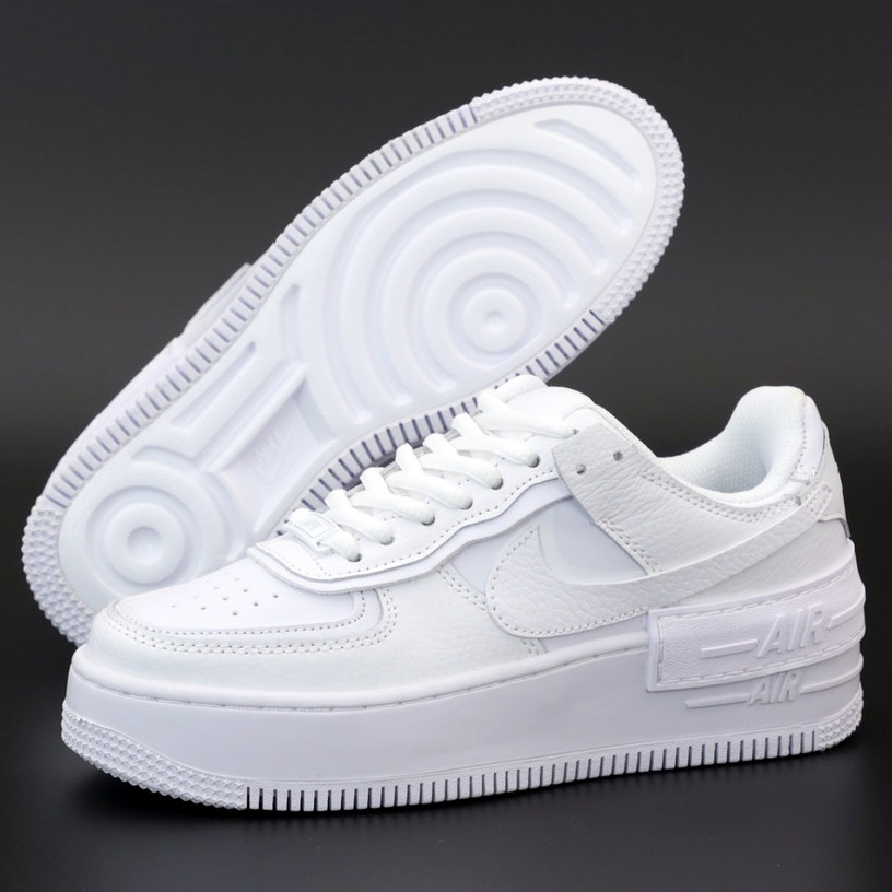 

Женские кроссовки в стиле Nike Air Force 1 Shadow, кожа, белый, Вьетнам 37