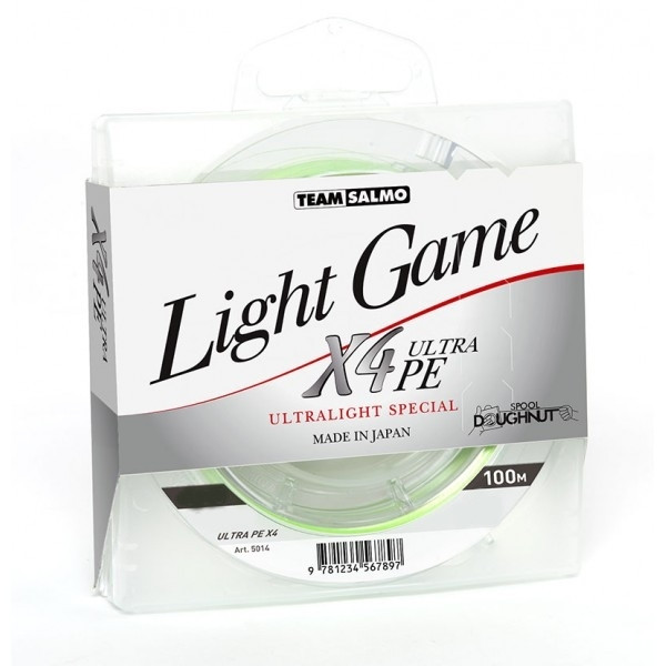 

Шнур TEAM SALMO LIGHT GAME X4 ULTRA PE 100m, Зелёный