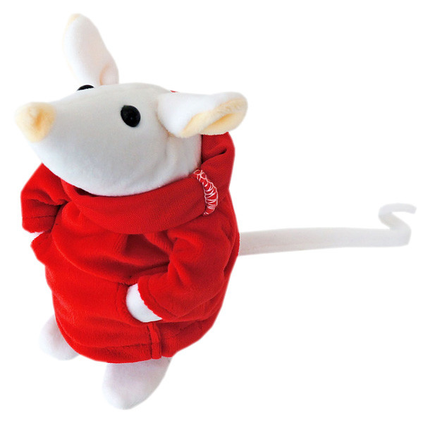 

Мягкая игрушка Kidsqo Мышонок Скиппи 15 см Белый с красным (tdx0001097