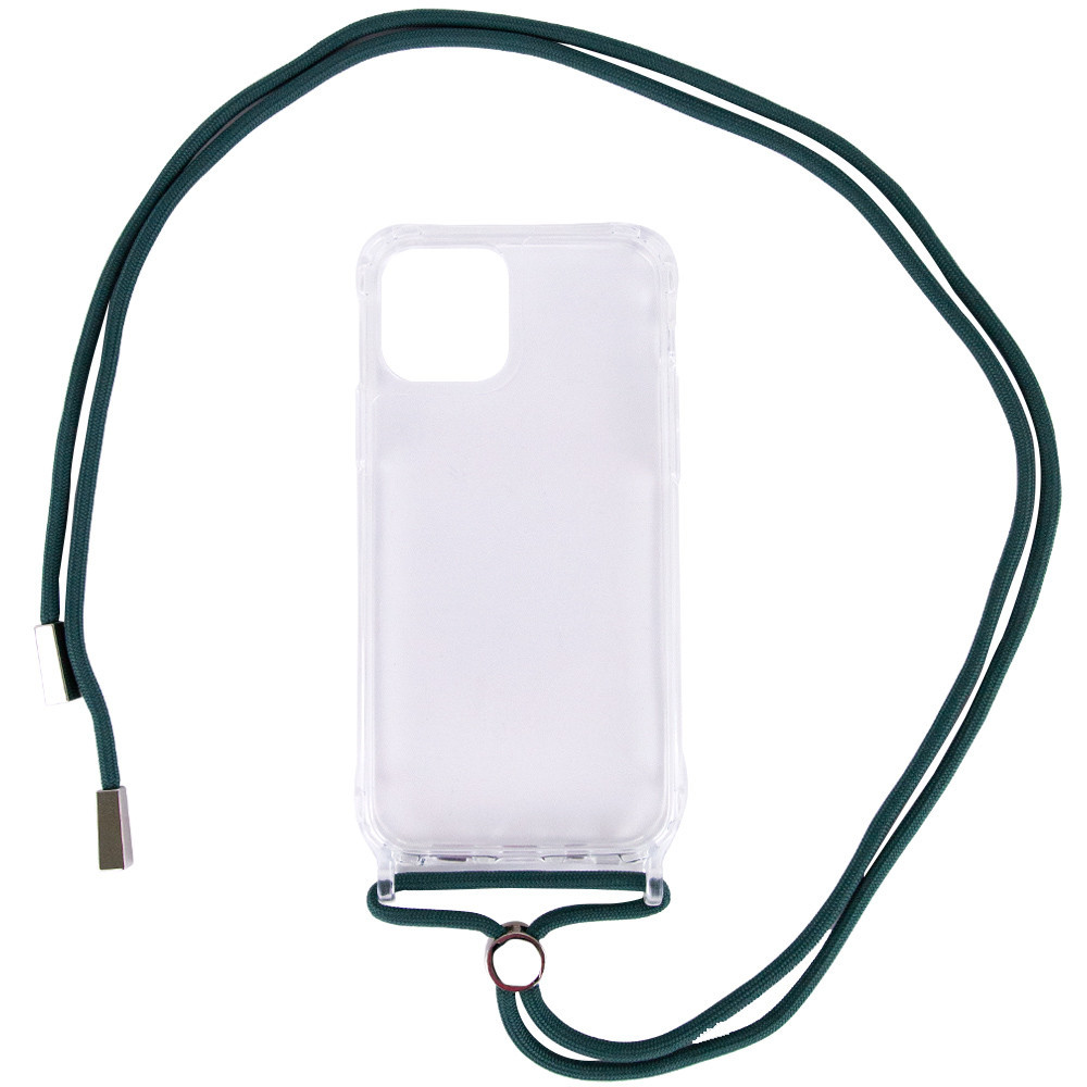 

Чехол TPU Crossbody Transparent для Apple iPhone 11 (6.1") Зеленый / Forest green