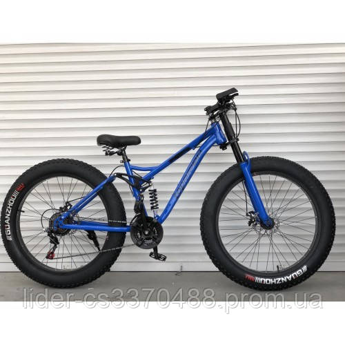 

Велосипед фэтбайк Top Rider Fat Bike 26" (Сталь, Синий