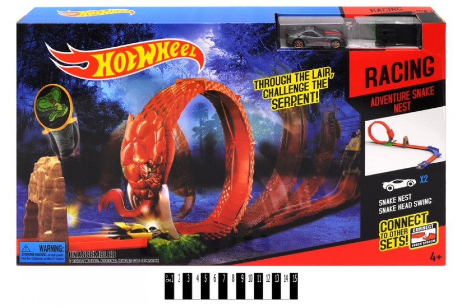 

Трек HOT WHEEL (+2 машинки, коробка) 3090 р.50*6,5*31,5см. (шт.) (шт