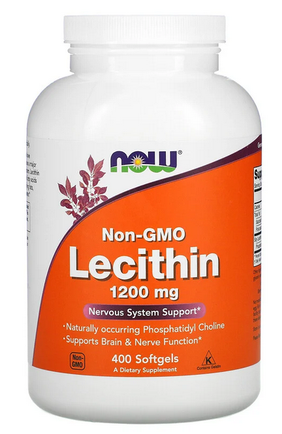 

Соевый лецитин Now Foods Lecithin 1200 мг - 400 софт. гель