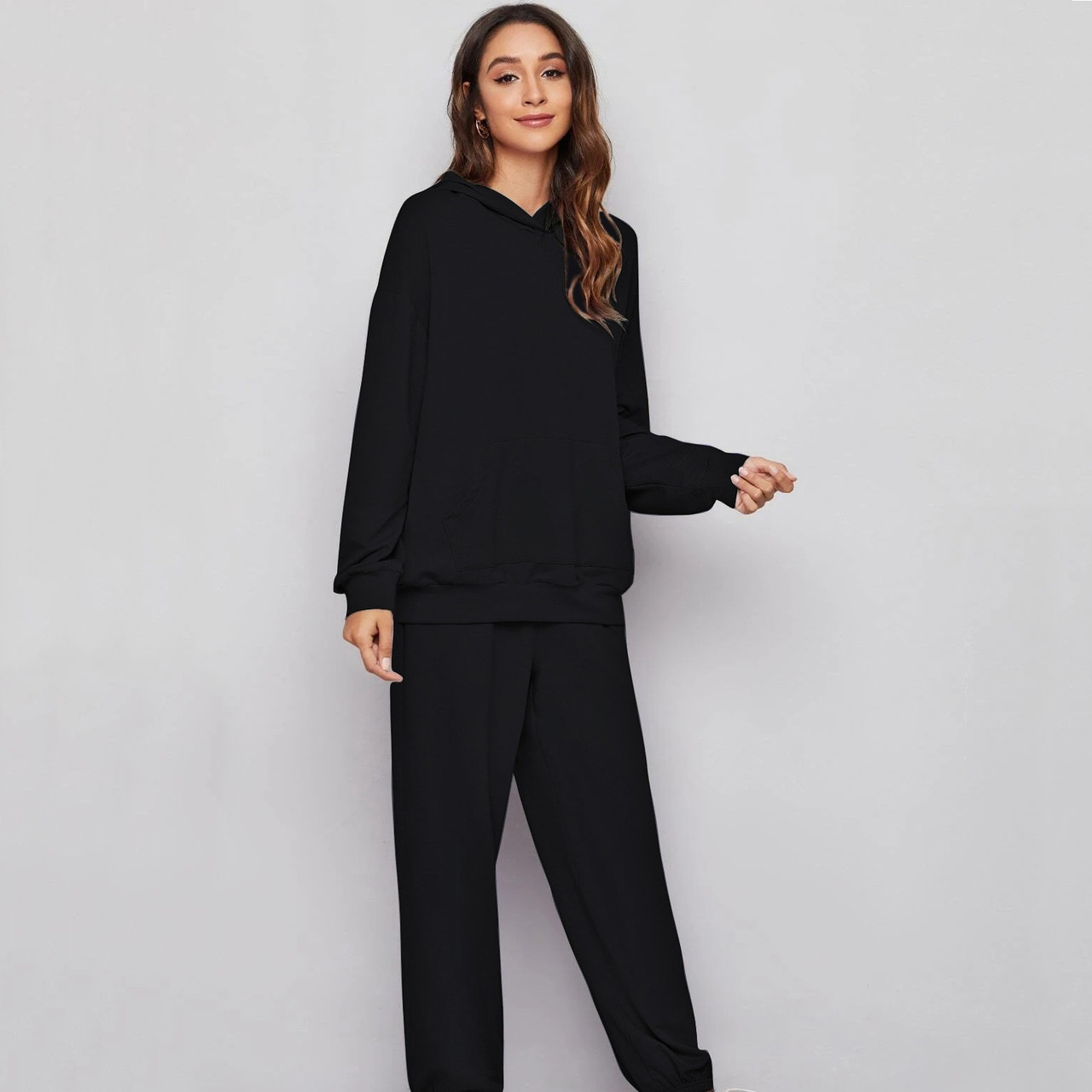 

Костюм жіночий спортивний утеплений 2 в 1 Basic black Berni Fashion (S)