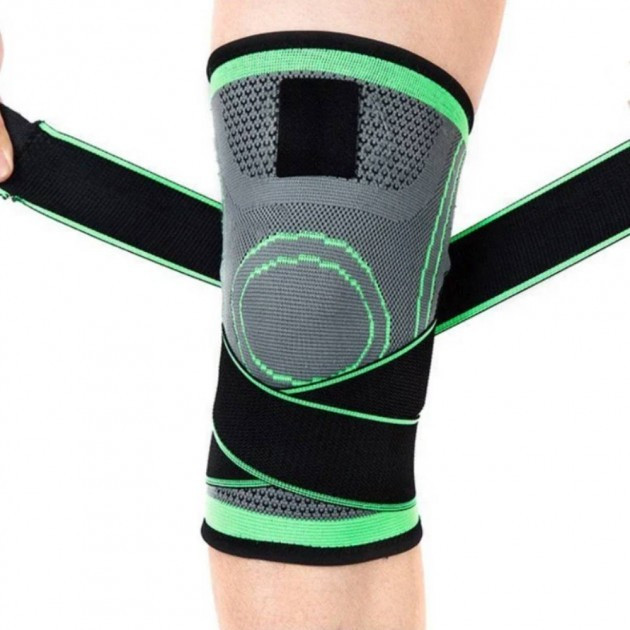 

Бандаж коленного сустава Knee Support WN-26 Защита колена от травм растяжений Black/Green