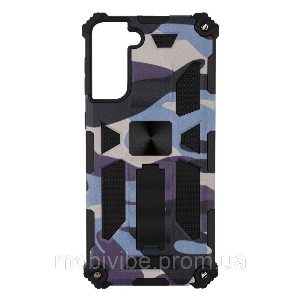 

Чехол Shockproof Camouflage для Samsung S21 Plus 3, Голубой 2020000210061