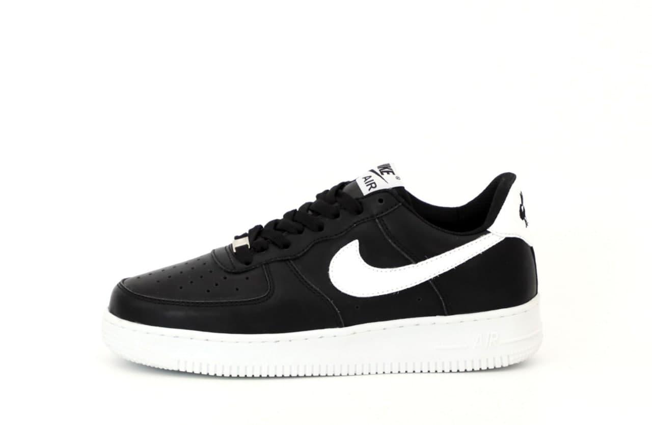 

Мужские кроссовки Nike Air Force Black White Low / Найк Аир Форс Лов Черный Белый 42