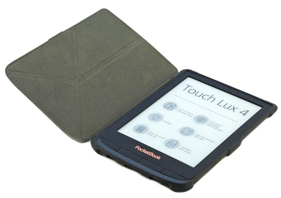 чохол Pocketbook 627 black трансформер - розкрито