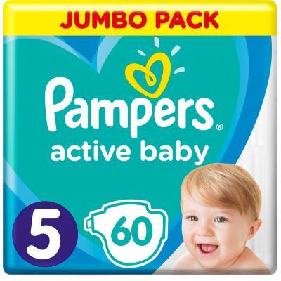 

Подгузник Pampers Active Baby Junior Размер 5 (11-16 кг), 60 шт. (8001090948410