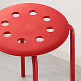 IKEA MELLTORP / MARIUS Стол и 4 стула, белый / красный, 125 см (090.107.02), фото 4