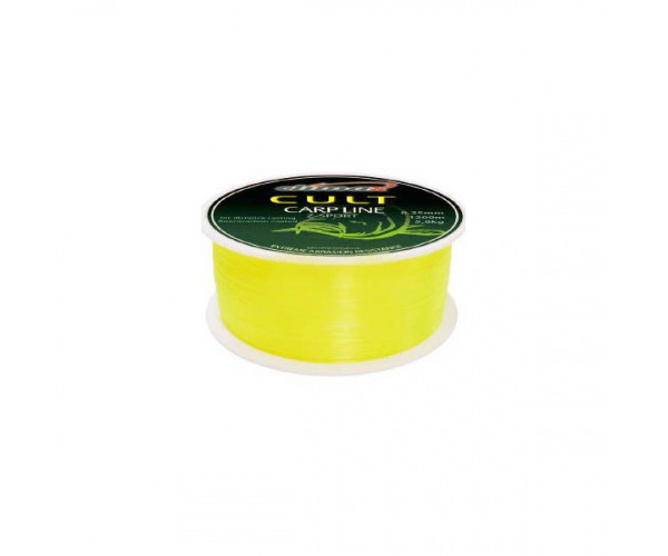 

Леска рыболовная Climax Cult Carp fluo-yellow 0.25мм, Желтый