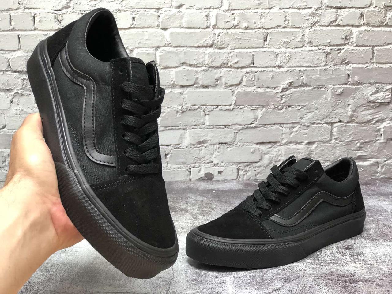 

Мужские черные Кеды Vans Old Skool 44, Черный