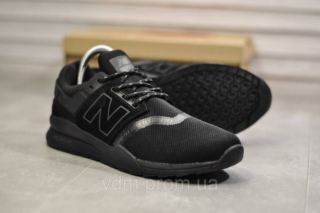 

Кроссовки мужские New Balance 247 в стиле Нью Беланс, текстиль, код ТD-9319. Черные 42, Черный