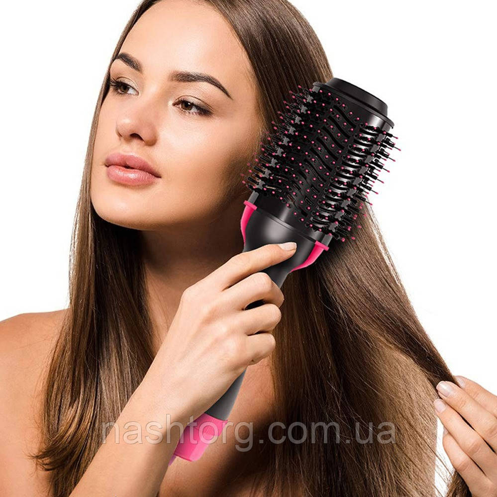 

Фен-браш с расческой, щетка для укладки волос One Step Hair Dryer, расческа выпрямитель волос (фен-щітка) (NT)