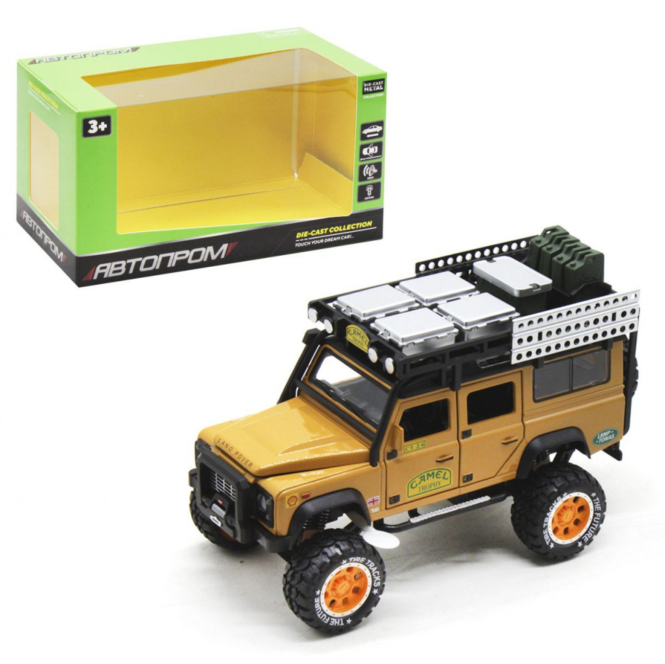 

Игрушечная машинка Land Rover Defender "АВТОПРОМ" 7680 инерционная (Желтый)