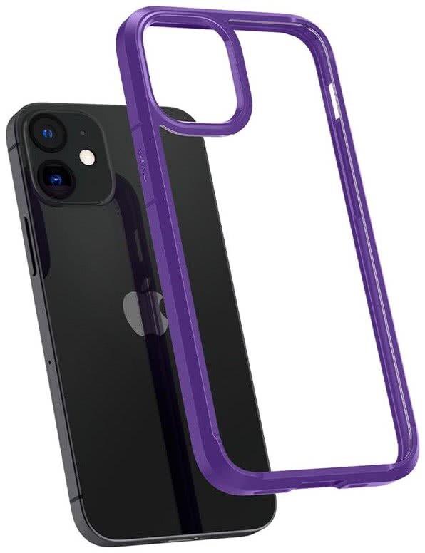 

Чехол Spigen для iPhone 12 mini Crystal Hybrid Hydrangea Purple (ACS01544)