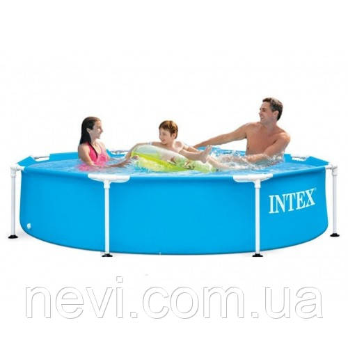 

Бассейн Intex 28205 NP с металлическим каркасом и клапаном для слива воды (размер 244х51 см) (объем 1828 л)