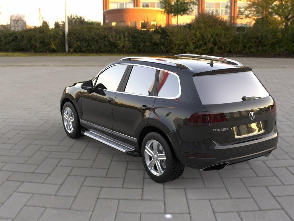 

Volkswagen Touareg 2010-2021 Боковые пороги Allmond Grey
