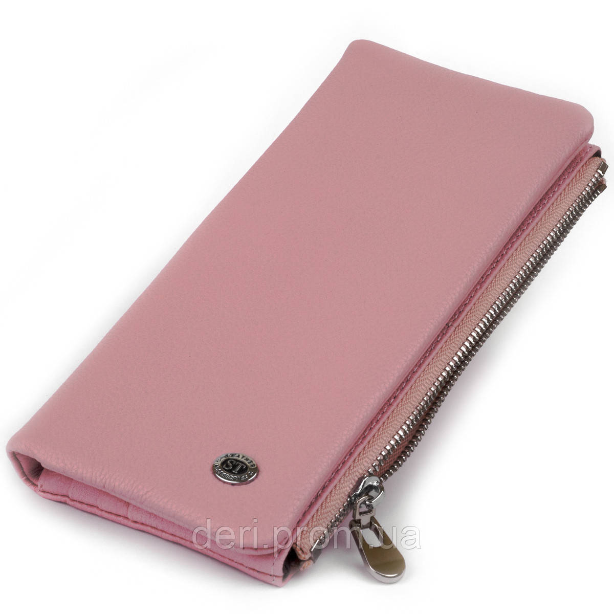 Вертикальный кошелек на кнопке женский ST Leather 19201 Розовый