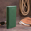 Клатч конверт с карманом для мобильного кожаный женский ST Leather 19270 Зеленый, фото 3