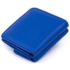 Маленький гаманець на кнопці жіночий ST Leather 19234 Синій, фото 2