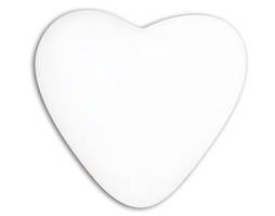 Кулі серця 6" 16 см пастель білі №01