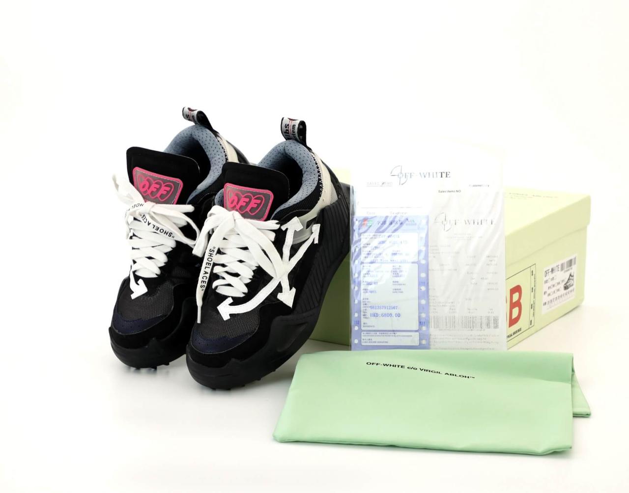 

Кроссовки Off-White ODSY-1000 Virgil Abloh черные (Вирджил Абло Офф вайт кроссовки 36-40) 40, Черный